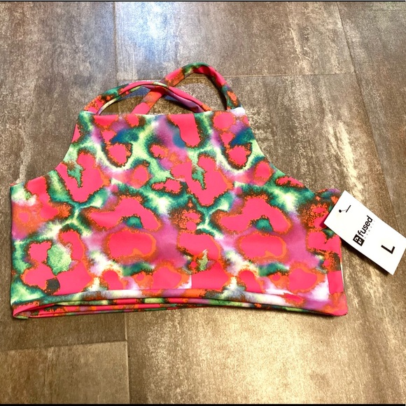 Fused Hawaii Other - NWT Fused Hawaii 🍍 Large Mauna Kea Bikini Top in Party Time Print